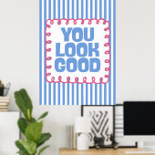 Poster Vous êtes beau (Bureau à domicile)