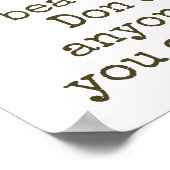 Poster Vous êtes belle - Citation de beauté (Coin)