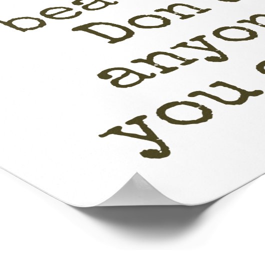 Poster Vous êtes belle - Citation de beauté (Coin)