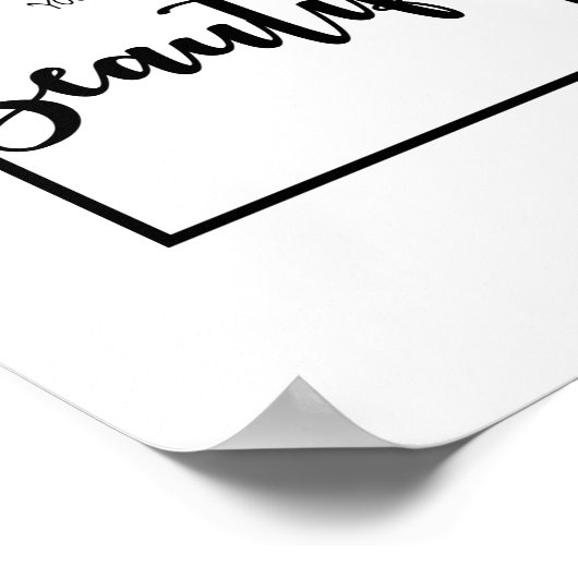 Poster Vous Êtes Belle, Citation Fille, Décor mur (Coin)