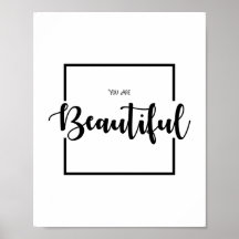 Vous Êtes Belle, Citation Fille, Décor mur