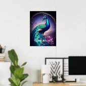 Poster Vous Êtes Belle Peacock Citation Inspirationnelle (Bureau à domicile)