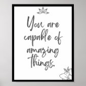 Poster Vous êtes capable de choses extraordinaires. Devis (Devant)