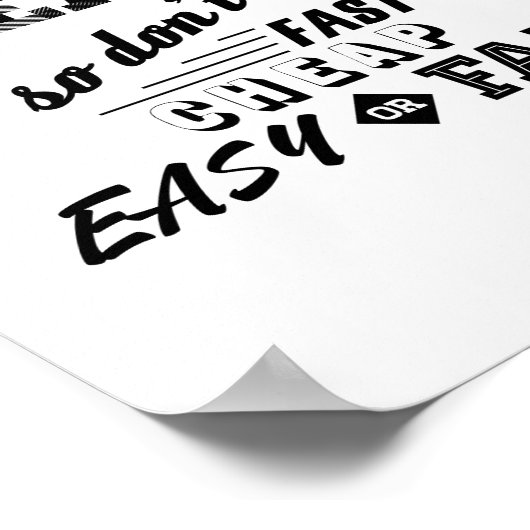 Poster Vous êtes ce que vous mangez donc ne soyez pas rap (Coin)