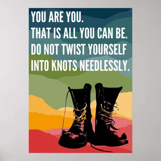 Poster Vous Êtes Des Bottes De Combat Arc-En-Ciel (Devant)