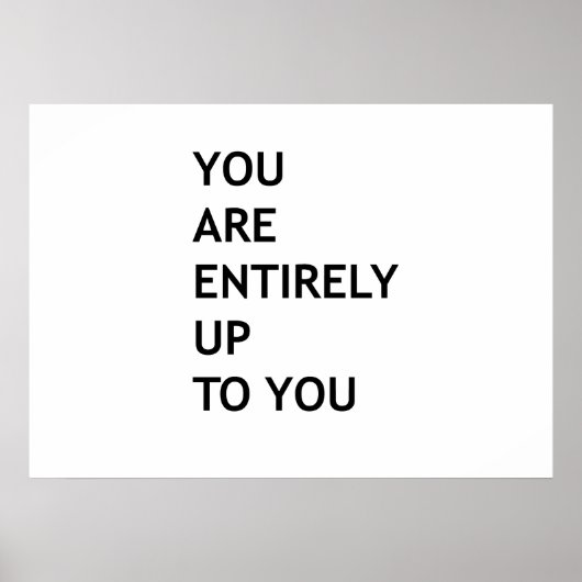 Poster Vous êtes entièrement à vous (Devant)