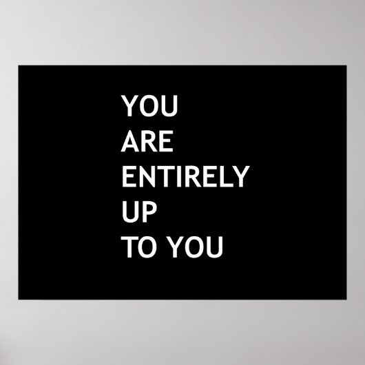 Poster Vous êtes entièrement à vous (Devant)