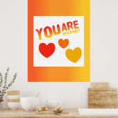 Poster Vous Êtes Extraordinaire (Cuisine)