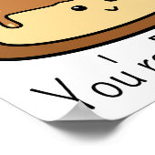 Poster Vous êtes Flan-Tastic Food Pun Sticker Rectangulai (Coin)