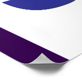 Poster Vous êtes Forte Violet Bleu Persist Encourageur (Coin)