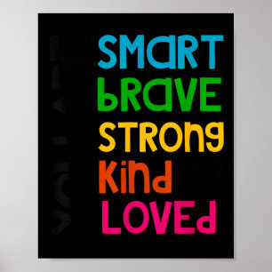 Poster Vous êtes intelligent courageux fort gentil aimé m
