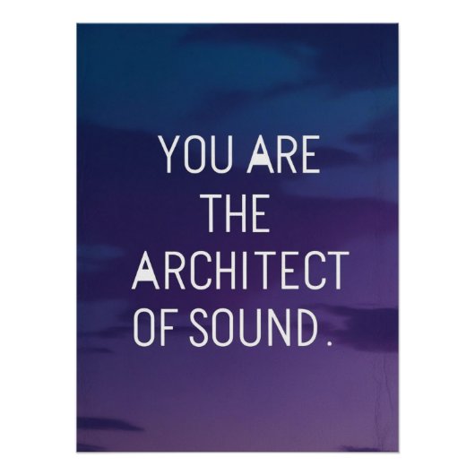 Poster Vous êtes l'architecte du son (Devant)