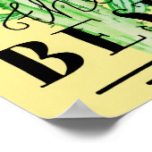 Poster Vous êtes le meilleur Cactus de typographie (Coin)