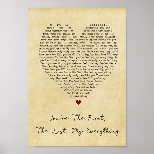 Poster Vous êtes le premier La Dernière chanson My Everyt (Devant)