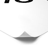 Poster Vous êtes le revers de mon flop drôle Slipper Pun (Coin)