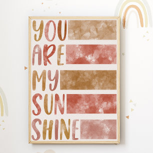 Poster Vous êtes ma crèche Sunshine Print Kids Room Poste