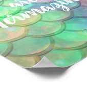 Poster Vous êtes Mermazing Mermaid Inspirational Citation (Coin)