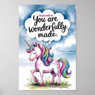 Poster Vous êtes merveilleusement faits Christian Nursery