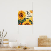 Poster Vous Êtes Mes Fleurs De Soleil (Cuisine)
