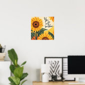 Poster Vous Êtes Mes Fleurs De Soleil (Bureau à domicile)