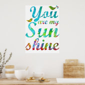 Poster Vous Êtes Mon Canevas Sunshine Imprimer (Cuisine)