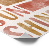 Poster Vous êtes mon Imprimé de la Nurserie de Sunshine A (Coin)