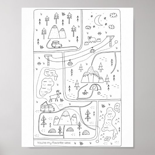 Poster Vous êtes mon inspiration de vue préférée (Devant)