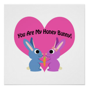 Poster Vous êtes Mon Lapin de Miel !