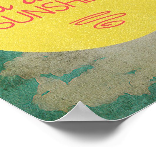 Poster Vous Êtes Mon Soleil (Coin)