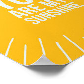 Poster Vous Êtes Mon Soleil (Coin)