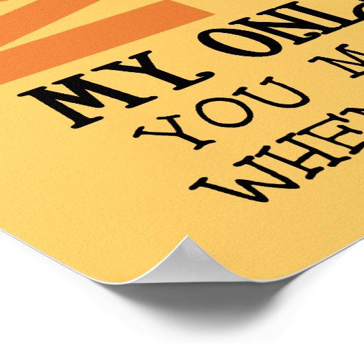 Poster Vous Êtes Mon Soleil (Coin)