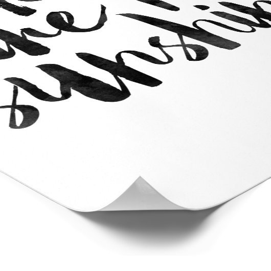 Poster Vous Êtes Mon Soleil (Coin)