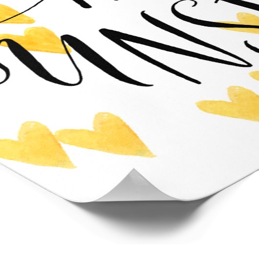 Poster Vous Êtes Mon Soleil (Coin)