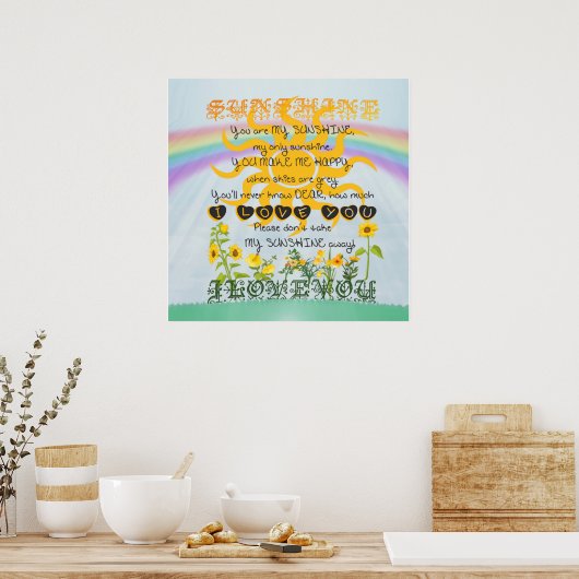 Poster Vous Êtes Mon Soleil (Cuisine)