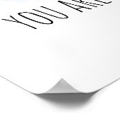 Poster Vous êtes mon soleil arc-en-ciel peint à l'aquarel (Coin)