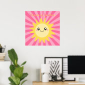 Poster Vous êtes mon soleil mignon (Bureau à domicile)