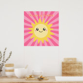 Poster Vous êtes mon soleil mignon (Cuisine)