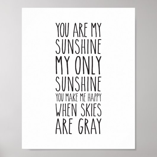 Poster Vous êtes mon soleil, mon seul soleil (Devant)