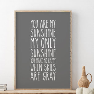 Poster Vous êtes mon soleil, mon seul soleil
