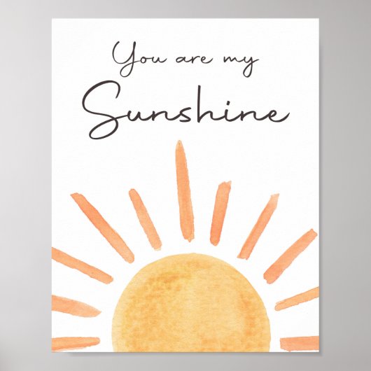 Poster Vous Êtes Mon Sunshine Boho Little Sunshine Annive (Devant)