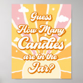 Poster Vous êtes mon Sunshine Devinez combien de bonbons  (Devant)