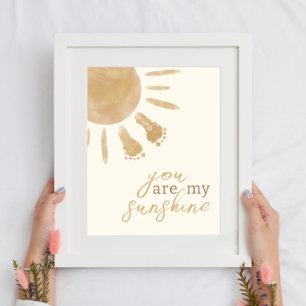 Poster Vous êtes mon Sunshine Sun Nursery Boho Decor