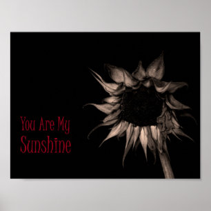 Poster Vous Êtes Mon Sunshine Sunflower Élégant Cool uniq