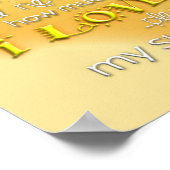 Poster Vous êtes mon Sunshine Wall Art (Coin)