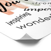 Poster Vous Êtes Motivationnel Mots Inspiration Positivit (Coin)