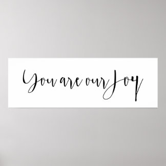 Poster Vous êtes notre Joy Baby Nursery Print