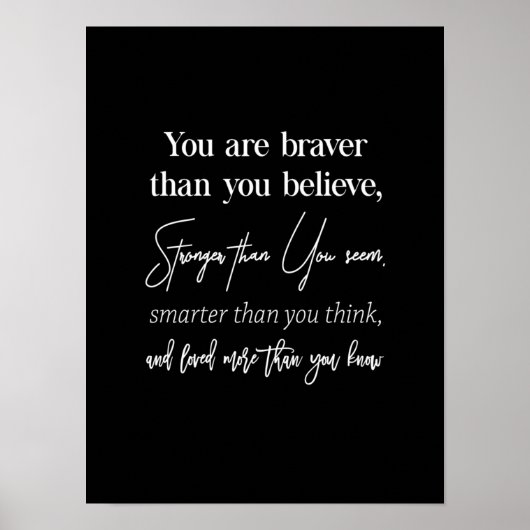 Poster vous êtes plus courageux que vous ne croyez plus (Devant)