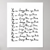 Poster Vous êtes PLUS FORT que vous ne le pensez ! (Devant)