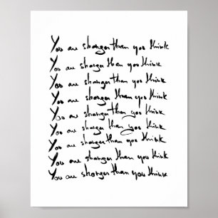 Poster Vous êtes PLUS FORT que vous ne le pensez !