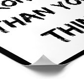 Poster Vous êtes plus fort que vous ne pensez, Citation (Coin)